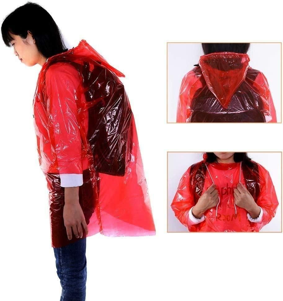 Fully Reusable Wallet Rain Card Rain Coat for Adults Set of 5 Multicolour