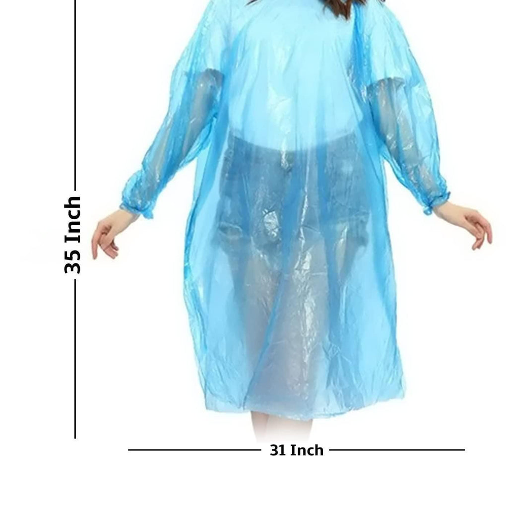 Fully Reusable Wallet Rain Card Rain Coat for Adults Set of 5 Multicolour
